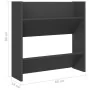 Zapateros de pared 4 uds madera contrachapada gris 60x18x60 cm by , Shoe racks and shoe organizers - Ref: Foro24-806722, Pric...