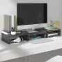 Soporte de monitor madera maciza de pino gris 60x24x10,5 cm | Foro24.es | Tu tienda online para hogar, jardín y más Foro24.es