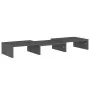 Soporte de monitor madera maciza de pino gris 60x24x10,5 cm | Foro24.es | Tu tienda online para hogar, jardín y más Foro24.es
