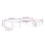Soporte de monitor madera maciza de pino gris 60x24x10,5 cm | Foro24.es | Tu tienda online para hogar, jardín y más Foro24.es
