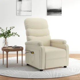 Sillón de masaje eléctrico cuero sintético crema de , Sillones de masaje eléctricos - Ref: Foro24-3073678, Precio: 240,57 €, ...
