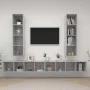 Muebles de salón de pared 4 pzs madera ingeniería gris hormigón de , Muebles TV - Ref: Foro24-3079893, Precio: 238,50 €, Desc...