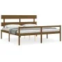 Seniorenbett mit honigbraunem Holzkopfteil 200x200 cm von vidaXL, Betten und Lattenroste - Ref: Foro24-3195374, Preis: 179,35...