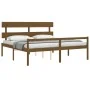 Seniorenbett mit honigbraunem Holzkopfteil 200x200 cm von vidaXL, Betten und Lattenroste - Ref: Foro24-3195374, Preis: 179,35...