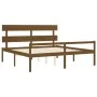 Seniorenbett mit honigbraunem Holzkopfteil 200x200 cm von vidaXL, Betten und Lattenroste - Ref: Foro24-3195374, Preis: 179,35...