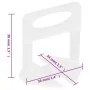 Calzos para nivelación de azulejos 1000 unidades 1,5 mm de , Herramientas - Ref: Foro24-155274, Precio: 35,59 €, Descuento: -5%%
