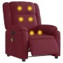 Sillón de masaje reclinable eléctrico tela rojo tinto von , Sessel - Ref: Foro24-3205193, Preis: 232,53 €, Rabatt: %