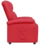 Sillón reclinable de cuero sintético rojo | Foro24.es | Tu tienda online para hogar, jardín y más Foro24.es