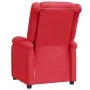Sillón reclinable de cuero sintético rojo | Foro24.es | Tu tienda online para hogar, jardín y más Foro24.es