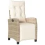 Set comedor de jardín 9 pzas con cojines ratán sintético beige by , Garden sets - Ref: Foro24-3212941, Price: 1,00 €, Discoun...