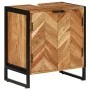 Mueble de baño madera maciza de acacia y hierro 55x35x60 cm | Foro24.es | Tu tienda online para hogar, jardín y más Foro24.es