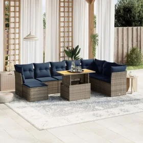 Comprar Set de sofás de jardín 9 pzas con cojines