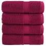 Toallas SOLUND 4 unidades burdeos 30x30 cm 600 gsm | Foro24.es | Tu tienda online para hogar, jardín y más Foro24.es