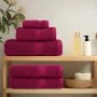Toallas SOLUND 4 unidades burdeos 30x30 cm 600 gsm | Foro24.es | Tu tienda online para hogar, jardín y más Foro24.es