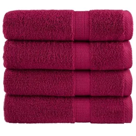 Toallas de mano SOLUND 4 unidades burdeos 50x100 cm 600 gsm de , Toallas - Ref: Foro24-137210, Precio: 28,04 €, Descuento: %