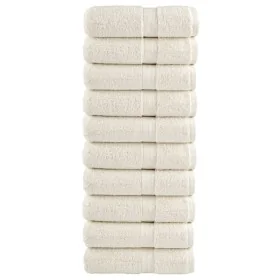 Comprar Toallas de invitados SOLUND 10 uds crema