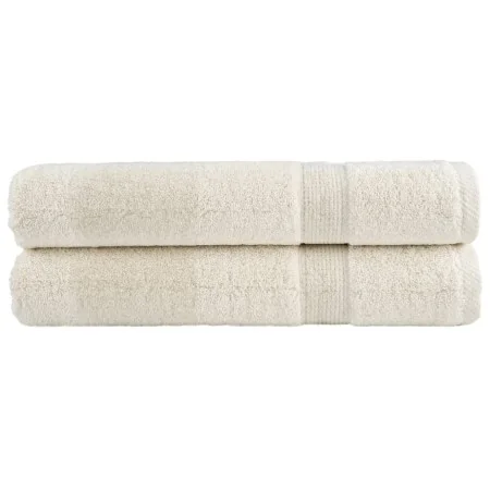 Toallas premium SOLUND 2 unidades crema 100x200 cm 600 gsm | Foro24.es | Tu tienda online para hogar, jardín y más Foro24.es