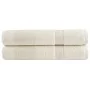 Toallas premium SOLUND 2 unidades crema 100x200 cm 600 gsm | Foro24.es | Tu tienda online para hogar, jardín y más Foro24.es