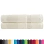 Toallas premium SOLUND 2 unidades crema 100x200 cm 600 gsm | Foro24.es | Tu tienda online para hogar, jardín y más Foro24.es