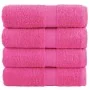 Toallas SOLUND 4 unidades rosa 30x30 cm 600 gsm | Foro24.es | Tu tienda online para hogar, jardín y más Foro24.es