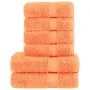 Juego de toallas premium SOLUND 6 unidades naranja 600 gsm | Foro24.es | Tu tienda online para hogar, jardín y más Foro24.es