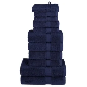 Juego de toallas premium SOLUND 12 unidades azul