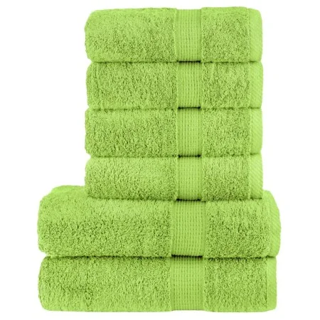 Juego de toallas premium SOLUND 6 uds verde manzana 600 gsm | Foro24.es | Tu tienda online para hogar, jardín y más Foro24.es