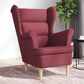 Sillón de tela rojo tinto 74x84x100 cm de , Sillones - Ref: Foro24-4016898, Precio: 229,14 €, Descuento: %