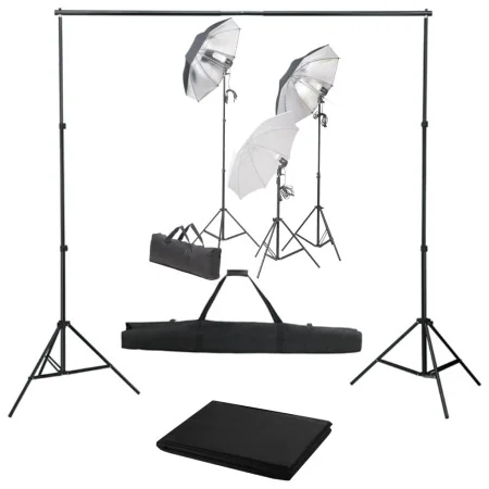 Kit de estudio fotográfico con set de luces y fondo | Foro24.es | Tu tienda online para hogar, jardín y más Foro24.es