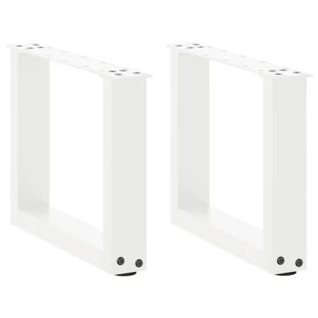 Patas de mesa de centro forma U 2uds acero blanco 30x(30-31) cm de , Patas para mesas - Ref: Foro24-4013129, Precio: 43,18 €,...