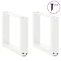 Patas de mesa de centro forma U 2uds acero blanco 30x(30-31) cm de , Patas para mesas - Ref: Foro24-4013129, Precio: 43,18 €,...