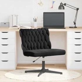 Silla de oficina giratoria tejido imitación lana rizada negro by , Chairs - Ref: Foro24-4105399, Price: 115,03 €, Discount: -5%%