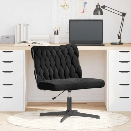 Silla de oficina giratoria tejido imitación lana rizada negro by , Chairs - Ref: Foro24-4105399, Price: 115,03 €, Discount: -5%%