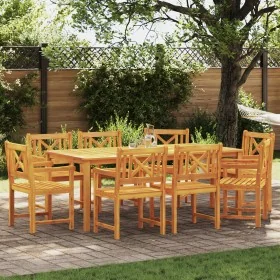 Sillas de Jardín 8 pcs 56x55.5x90 cm Madera