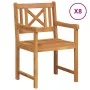 Sillas de Jardín 8 pcs 56x55.5x90 cm Madera Maciza de Acacia, Sillas de Jardín 2 pcs 56x56x90 cm Madera Maciza de Acacia | Foro24.es | Tu tienda online para hogar, jardín y más Foro24.es