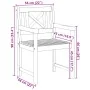 Sillas de Jardín 8 pcs 56x55.5x90 cm Madera Maciza de Acacia, Sillas de Jardín 2 pcs 56x56x90 cm Madera Maciza de Acacia | Foro24.es | Tu tienda online para hogar, jardín y más Foro24.es
