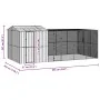 Aviario con extensión acero gris antracita 310x619x247 cm | Foro24.es | Tu tienda online para hogar, jardín y más Foro24.es