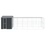 Aviario con extensión acero gris antracita 310x817x247 cm | Foro24.es | Tu tienda online para hogar, jardín y más Foro24.es
