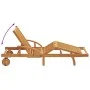Tumbonas 2 pcs con cojines y ruedas Rojo Madera maciza de Acacia | Foro24.es | Tu tienda online para hogar, jardín y más Foro24.es