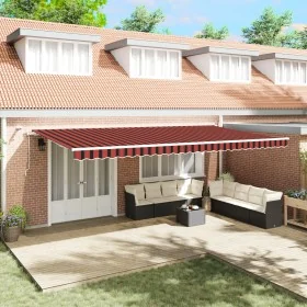 Toldo Automático Retráctil con LED en Naranja y