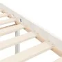 Seniorenbett Massivholz Kopfteil weiß 140x200 cm von vidaXL, Betten und Lattenroste - Ref: Foro24-3195417, Preis: 168,41 €, R...