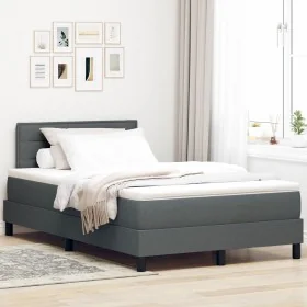 Comprar Cama con somier con colchón gris oscuro