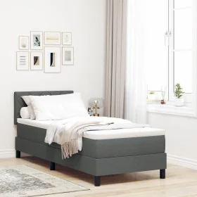 Comprar Cama Box Spring con Colchón Gris Oscuro