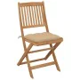 Folding garden chairs 8 units and solid acacia wood cushions by vidaXL, Garden chairs - Ref: Foro24-3075039, Price: 375,15 €,...