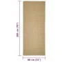 Natural sisal rug 80x200 cm by vidaXL, Rugs - Ref: Foro24-136306, Price: 98,06 €, Discount: %