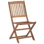 Folding garden chairs 8 units and solid acacia wood cushions by vidaXL, Garden chairs - Ref: Foro24-3075039, Price: 375,15 €,...