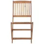 Folding garden chairs 8 units and solid acacia wood cushions by vidaXL, Garden chairs - Ref: Foro24-3075039, Price: 375,15 €,...