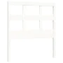 White solid wood bed frame with headboard 90x200 cm by vidaXL, Beds and slatted bases - Ref: Foro24-3194817, Price: 96,44 €, ...