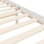 White solid wood bed frame with headboard 90x200 cm by vidaXL, Beds and slatted bases - Ref: Foro24-3194817, Price: 96,44 €, ...