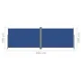 Blue retractable side awning 200x600 cm by vidaXL, Umbrellas - Ref: Foro24-318010, Price: 116,37 €, Discount: %